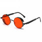 Steampunk Metal Sunglasses for Men Women Vintage Round Glasses Fashion High Quality Oculos de Sol