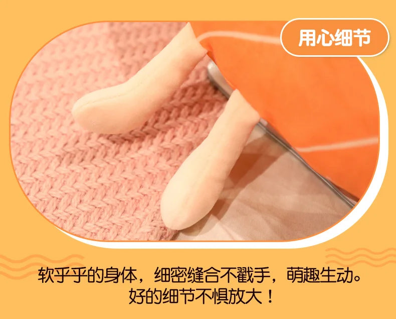 Plush Salmon Pillow Realistic Food Cushion Cozy Gift