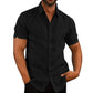 Men's Regular-Fit Polo Shirt in Soft Polyester with Button Closure, Short Sleeve Casual Top for Summer-1