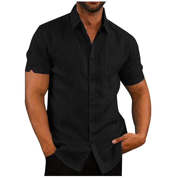 Variant image for Men's Regular-Fit Polo Shirt in Soft Polyester with Button Closure, Short Sleeve Casual Top for Summer-1