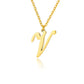 Gold Personalized Initial Necklace - Elegant Minimalist Gift for Women, Weddings & Anniversaries