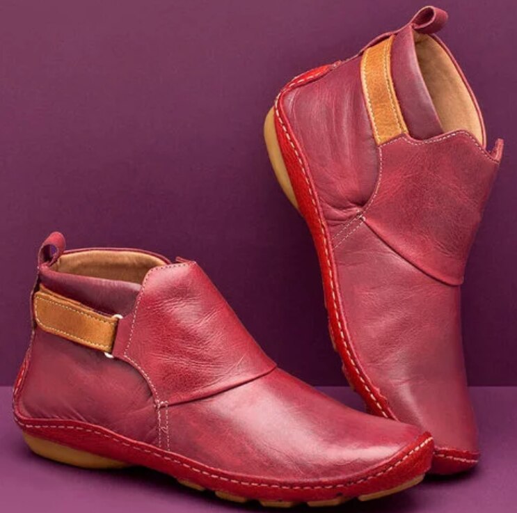 Variant image for Stylish Black Ankle Boots for Women, Lightweight Anti-Slip Booties with Comfortable Fit and Elastic Lace-Up Closure-10
