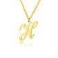 Gold Personalized Initial Necklace - Elegant Minimalist Gift for Women, Weddings & Anniversaries