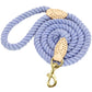Dog Leash Rope Nylon Heavy Duty Walking Lead Hiking Training Fall 2025 Cozy Leather Wrapped Grip