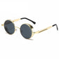 Steampunk Metal Sunglasses for Men Women Vintage Round Glasses Fashion High Quality Oculos de Sol