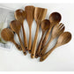Eco-Friendly Cooking Spoons Non-Stick Safe 2026 – Organic Teak Wooden Kitchen Utensil Kit