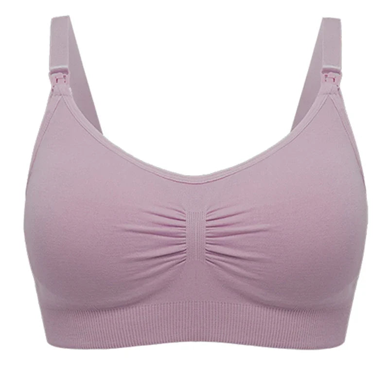 seamless wire-free maternity, nylon, all seasons – Breathable women's nursing bra