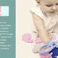 Crochet Wooden Animal Teether Rattle Newborn Sensory Toys
