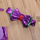 Light girls mermaid bikini set - lace-up 3D bow top, triangle briefs, elastic headband, polyester, summer swimwear