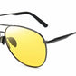 Metal Aviation Frame Color Changing Sunglasses for Men, Pilot Day Night Vision Driving