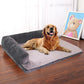 Dog Bed Coral Fleece L Shaped Sofa Bed Fall 2025 Water-Resistant Bolster Cushion Machine Washable Cozy Support