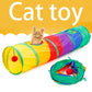 Tunnel Cat Pet Tube - Collapsible Indoor Outdoor Toy for Kittens and Puppies, Fun Hiding and Exercising Puzzle