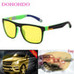 Sunglasses Polarized Night Vision Unisex Square Frame UV400 Anti Glare Driving Glasses Fall 2025 Trend