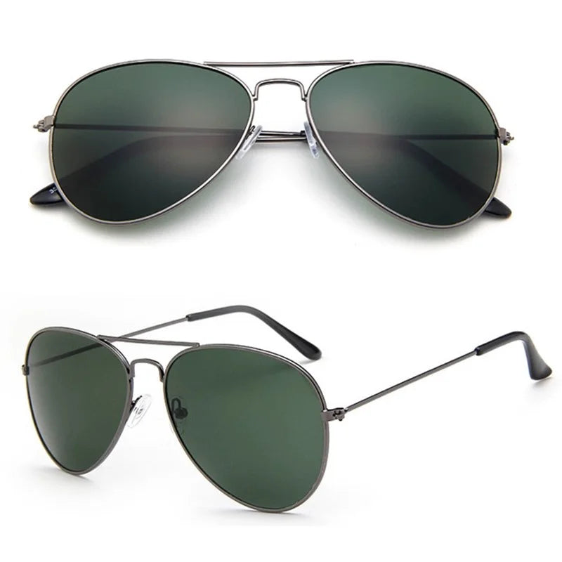 Double 2025 Bridge Aviation Sunglasses for Women - UV400 Alloy Frame Mirror Glasses