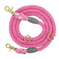 Dog Leash Rope Nylon Heavy Duty Walking Lead Hiking Training Fall 2025 Cozy Leather Wrapped Grip