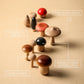 Wooden Toys Montessori Mushroom Blocks Kit Kids Educational Grasping Matching Toy Back To School 2025 Eco Friendly
