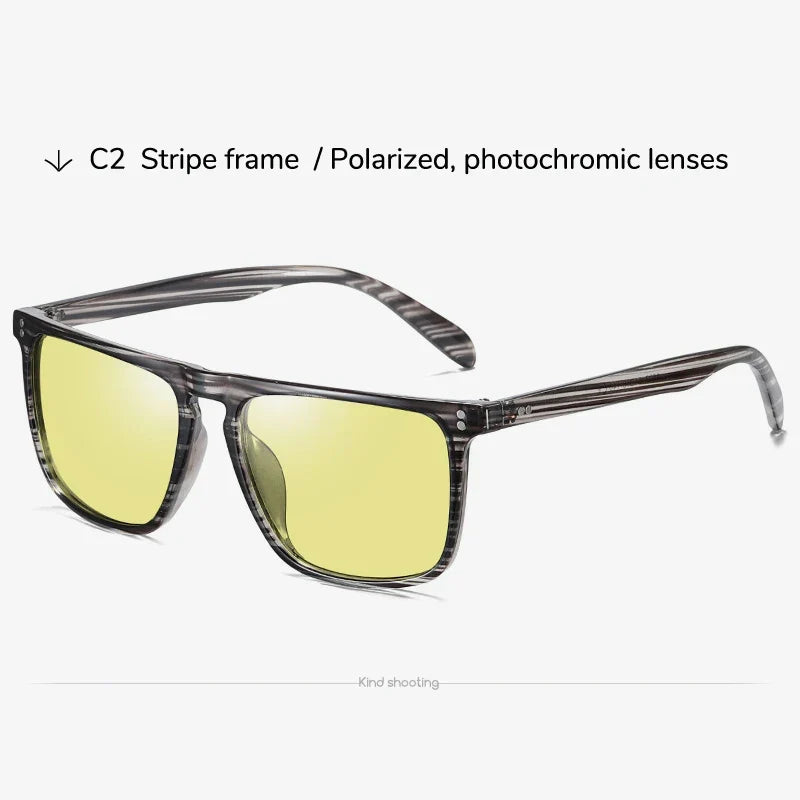Photochromic Sunglasses Polarized Lenses For Driving Day And Night Comfort Light Frame Fall 2025 Trend