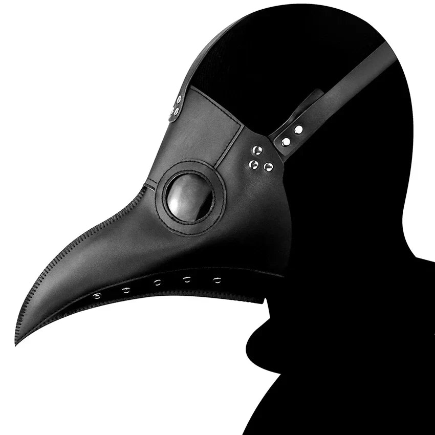 Plague2025 Edition Doctor PU Leather Mask Steampunk Halloween