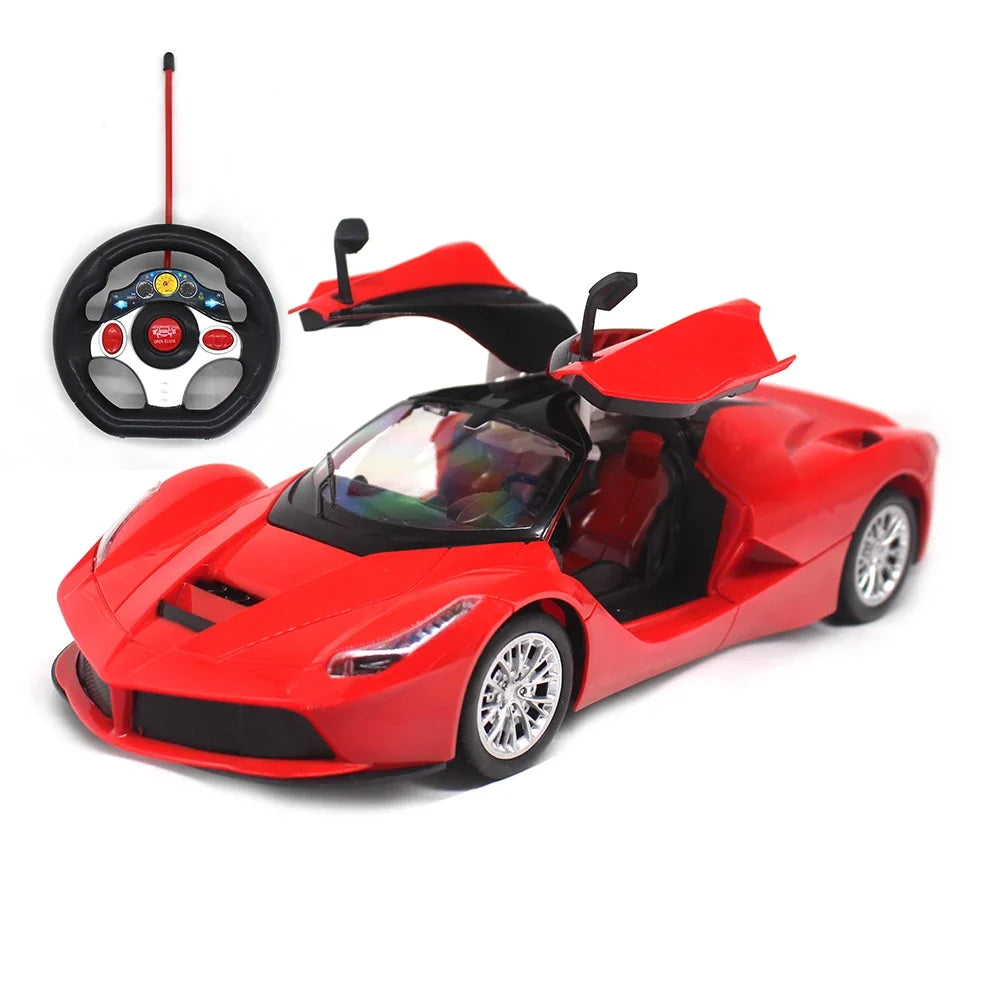 Remote Control Motor-Driven Car with Opening Doors - Fun Gift for Kids, Boys & Girls