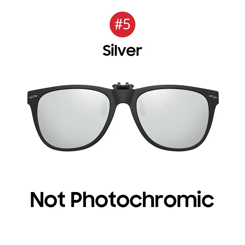 Sunglasses Photochromic Flip-Up Clip-On Polarized Lenses for Driving Summer 2026 Trend Gift Idea