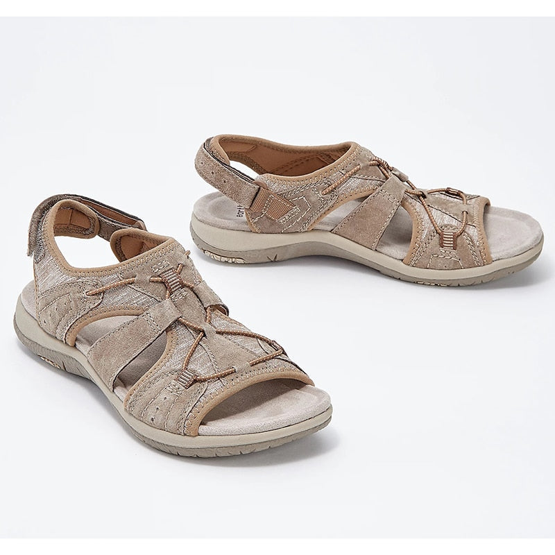Comfortable Open Toe Sandals for Women with 3-Point Support and Shock Absorption, Ideal for Daily Wear and Pain Relief-6