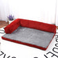 Dog Bed Coral Fleece L Shaped Sofa Bed Fall 2025 Water-Resistant Bolster Cushion Machine Washable Cozy Support