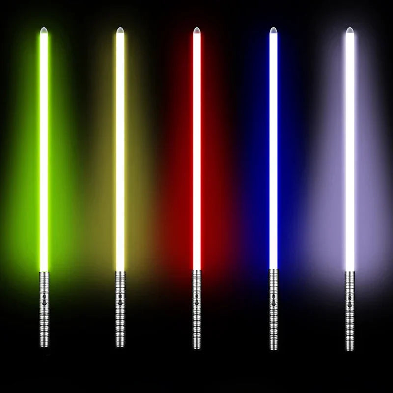 Lightsaber RGB Metal Hilt Sword Toy Cosplay 2025 Collectible Prop Battery-Powered Flashing LED Gift