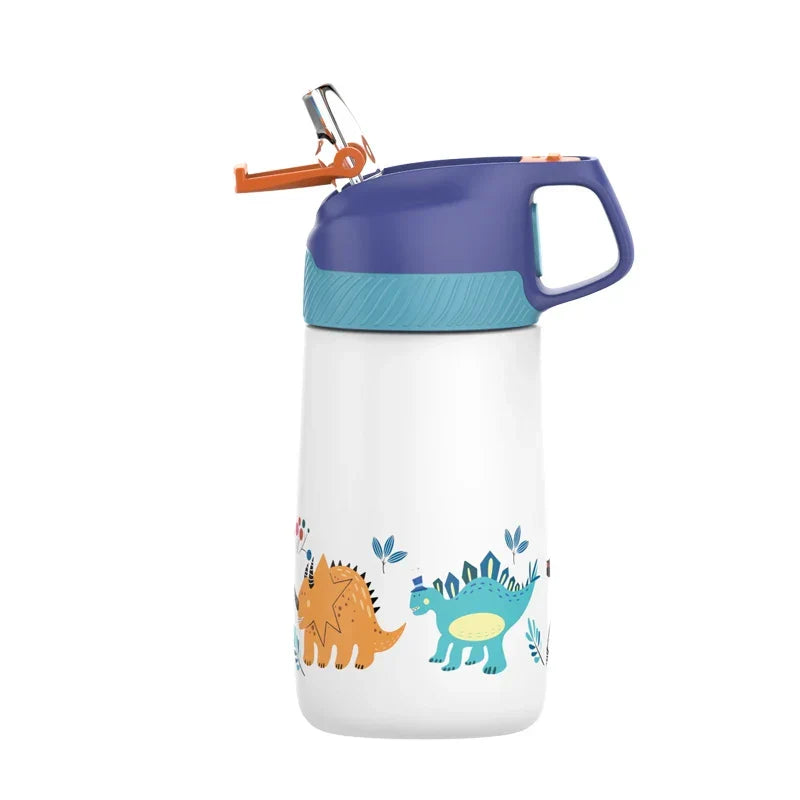 Water Kids Bottle 350ml Vacuum Insulated Thermos Healthy Straw BPA Free Back to School 2025 Hot Cold 24H