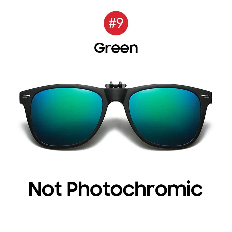 Sunglasses Photochromic Flip-Up Clip-On Polarized Lenses for Driving Summer 2026 Trend Gift Idea