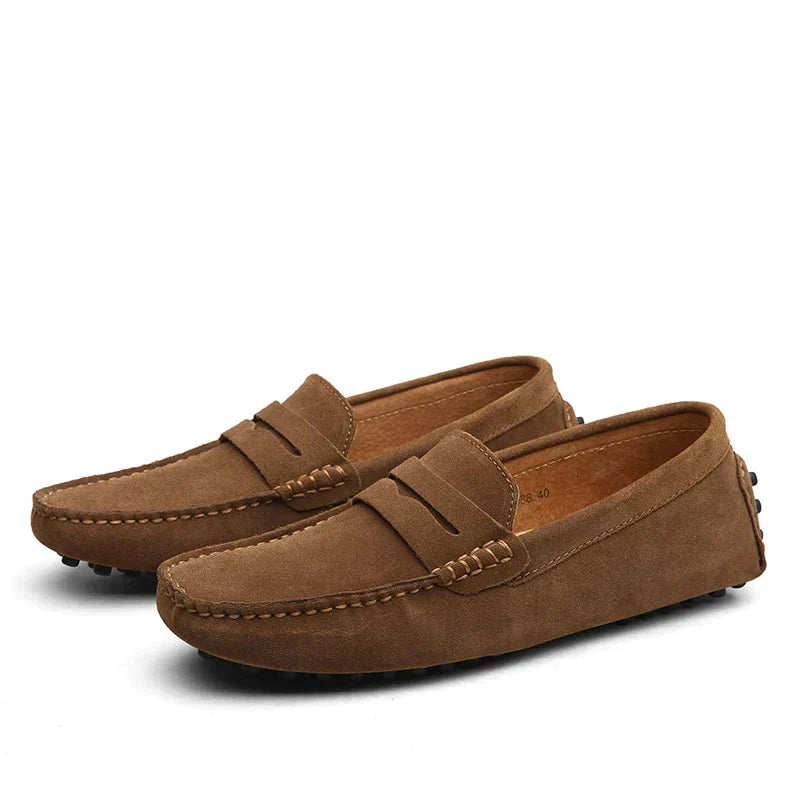 Variant image for Classic Men's Moccasins, Lightweight Slip-On Suede Shoes with Durable Sole for Office and Casual Wear-1