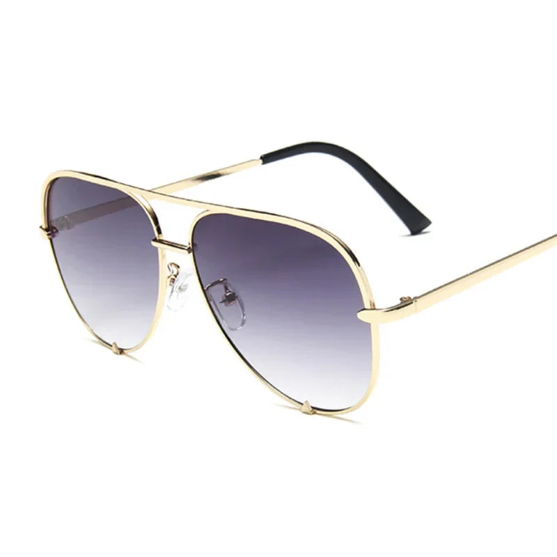 Aviation Vintage Sunglasses for Women - Designer Retro Shades, Gradient Mirror Fashion