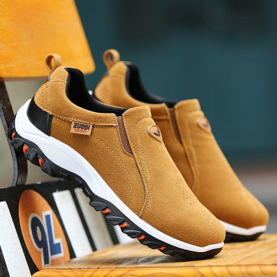 Casual Men's Shoes with Breathable Fabric and Anti-Slip Rubber Sole for Year-Round Comfort and Versatile Style-3