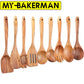 Eco-Friendly Cooking Spoons Non-Stick Safe 2026 – Organic Teak Wooden Kitchen Utensil Kit