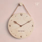 Wooden Wall Clock 12 Inch Hanging Rope Minimalist Round Clock Fall 2025 Rustic Household Decor Cozy Living Room Accent