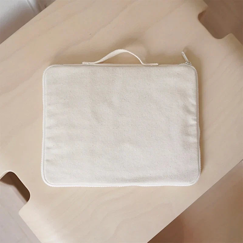 Pencil Case Canvas Kids Stationery Organizer Bag Desk Crayon Holder Back To School 2025 Travel-Friendly Tidy Workspace