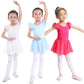 Plush girls ballet leotard with tutu - chiffon skirt, stretch fabric, for dance class