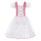 velvet bodice, tulle skirt, short puff sleeves, for dance class – Breathable girls' ballet tutu dress