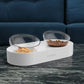 Pet Bowls Flexible Double Feeder Station Household 2025 Anti Spill Simple Clean Feeding For Dogs And Cats