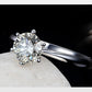 Ring Engagement Sterling Silver Solitaire Ring Austrian Crystal Fall 2026 Timeless Sparkle Gift Idea