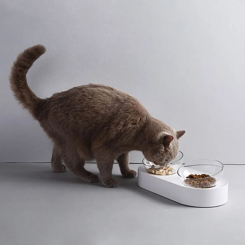 Pet Bowls Flexible Double Feeder Station Household 2025 Anti Spill Simple Clean Feeding For Dogs And Cats
