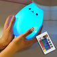 LED Night Light Cat Touch Sensor 16 Colors Dimmable USB Battery-Powered Silicone Lamp Kids Gift Back to School 2025 Glow