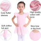 Plush girls ballet leotard with tutu - chiffon skirt, stretch fabric, for dance class