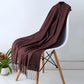 Cozy Warm Women Scarf - Long Fringe, Cashmere, Winter