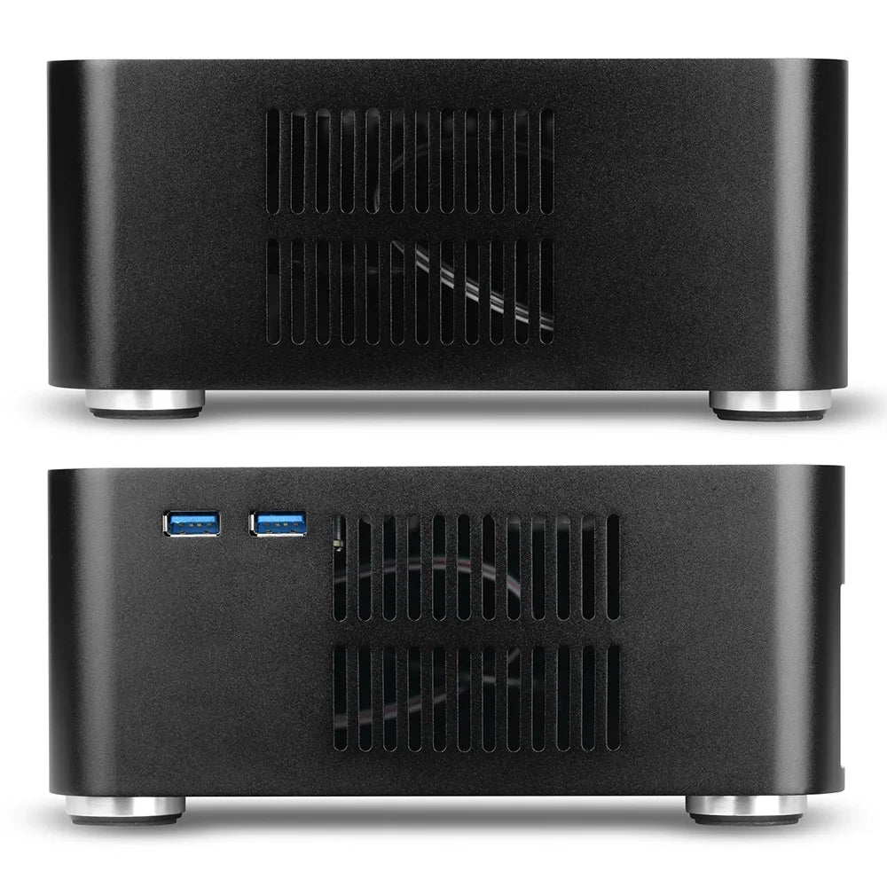 ITX Mini Case All Aluminum Chassis With Built In PSU