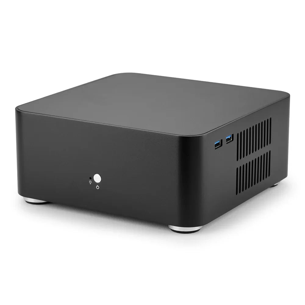 ITX Mini Case All Aluminum Chassis With Built In PSU
