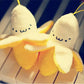 7cm Cute Banana Plush Toy Keychain Pendant, Plush Stuffed Animal with Random Facial Expression, Adorable Plushies Accessory