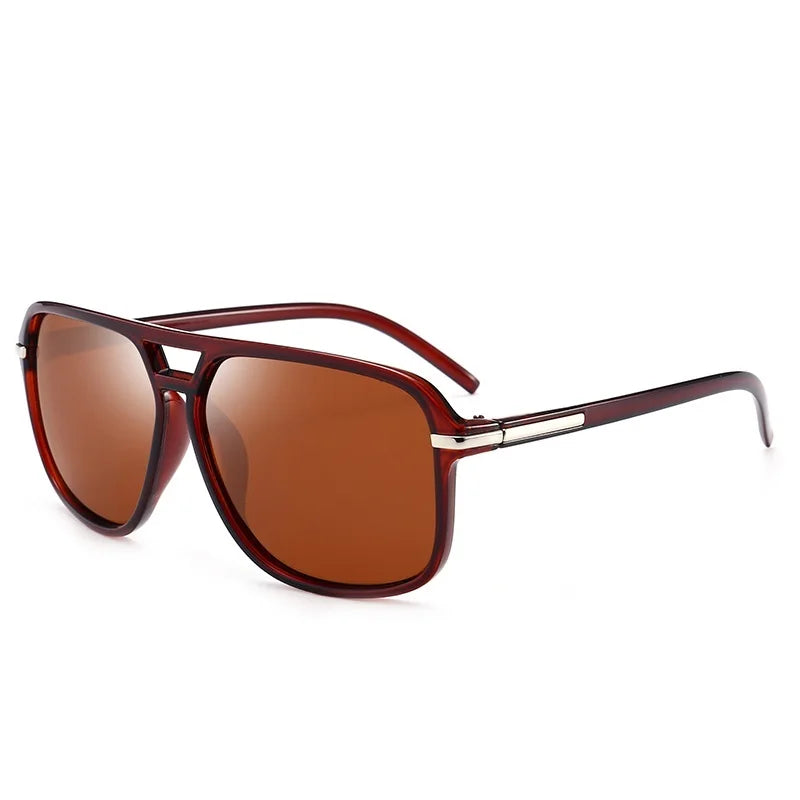 Timeless Pilot Vintage Polarized Sunglasses for Men UV400 Retro Shades