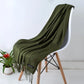 Cozy Warm Women Scarf - Long Fringe, Cashmere, Winter