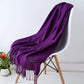Cozy Warm Women Scarf - Long Fringe, Cashmere, Winter