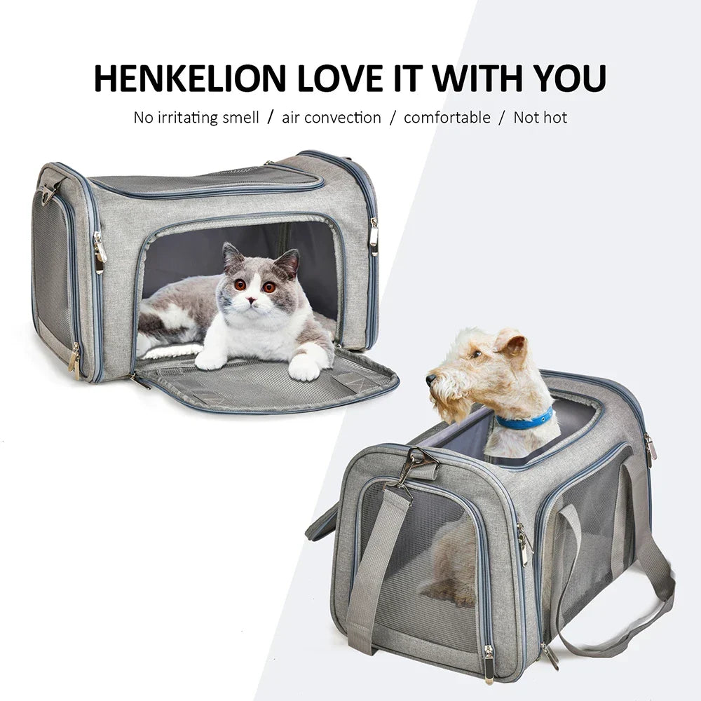 Dog Carrier Plush Side Backpack Pet Carrier Airline Approved Travel 2025 Breathable Hands Free Comfort
